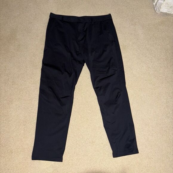 Rhone Commuter Pants Mens 40x32 Straight Black Chino Athletic Casual Performance - Picture 2 of 13